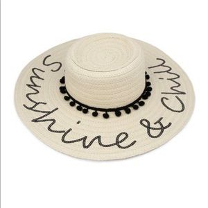 Betsey Johnson Sunshine and Chill floppy hat